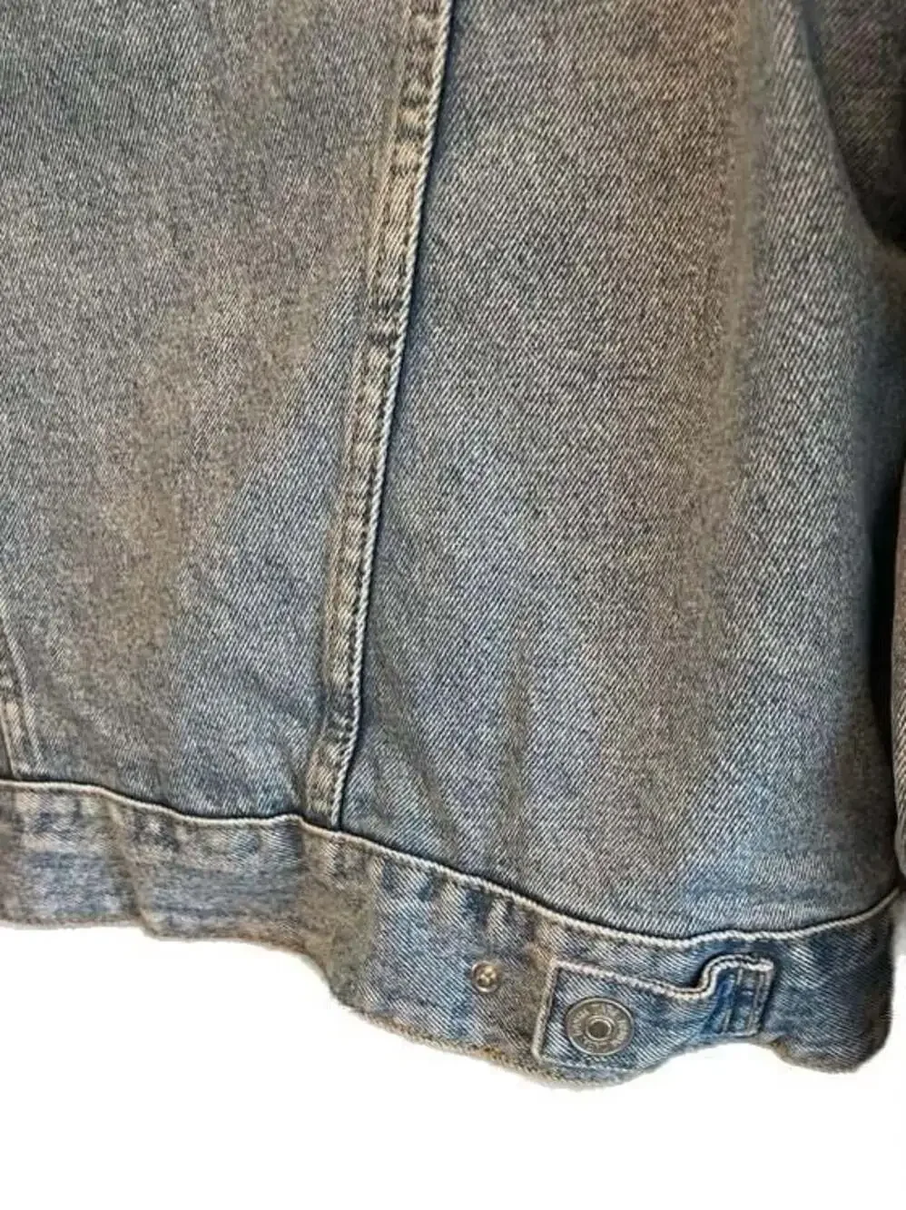 Zara Women's Sz.S Light Wash Sherpa-Lined Jean ‎ Jacket, Vintage